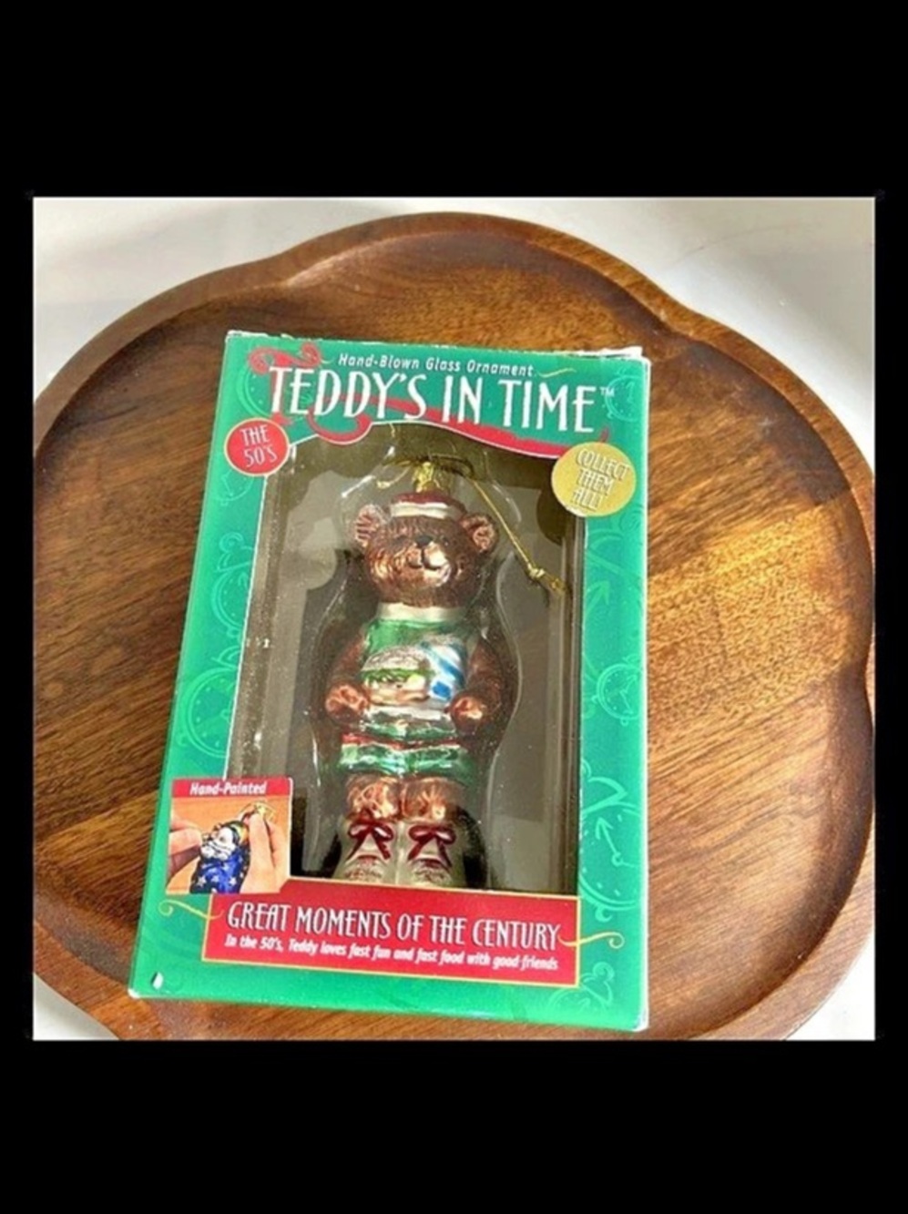 Vintage Brass Key Teddy's In Time Collectible Holiday Ornaments Set of 4